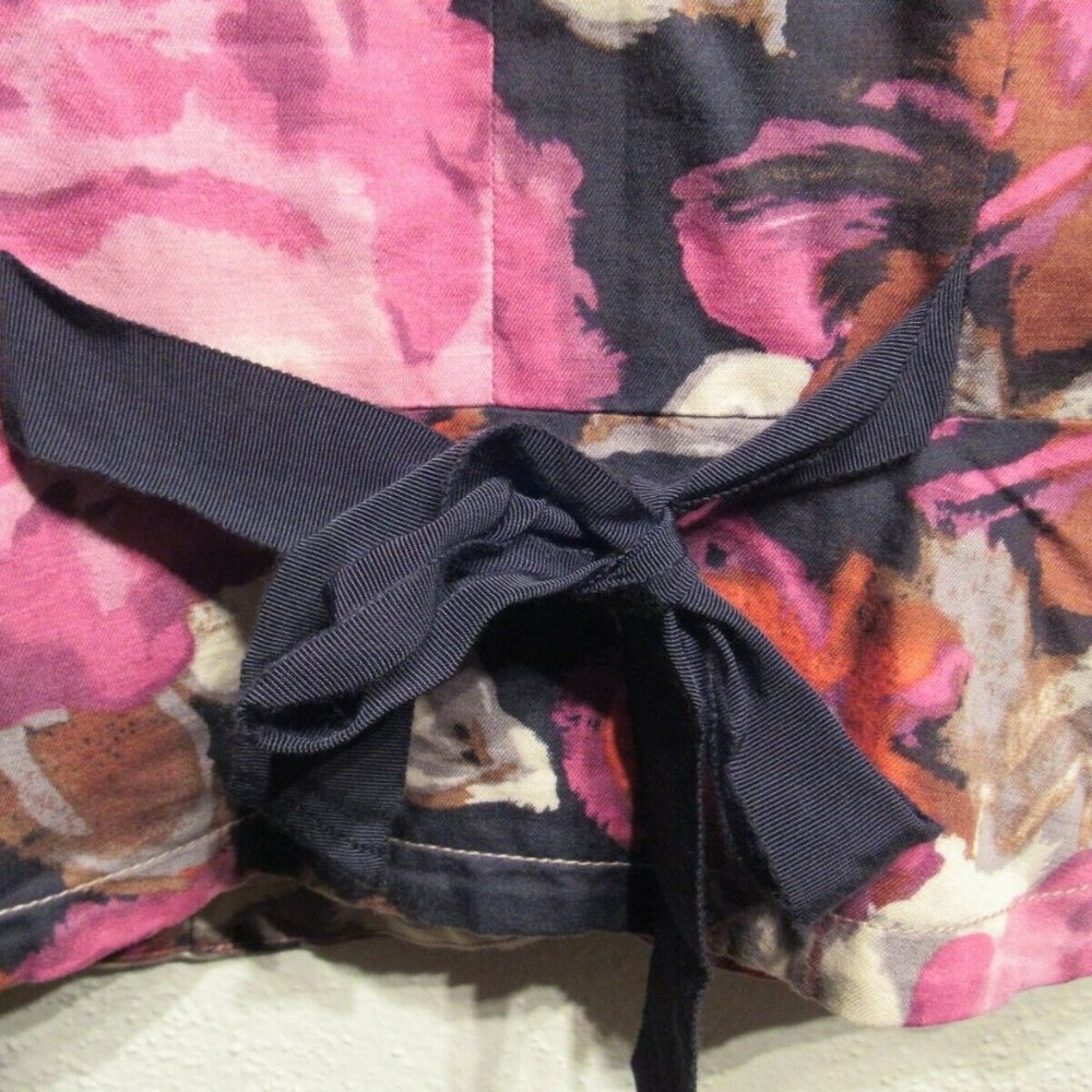 Anthropologie Elevenses Floral Short Sleeve Blazer Jacket Women's Size 0 - Picture 10 of 12